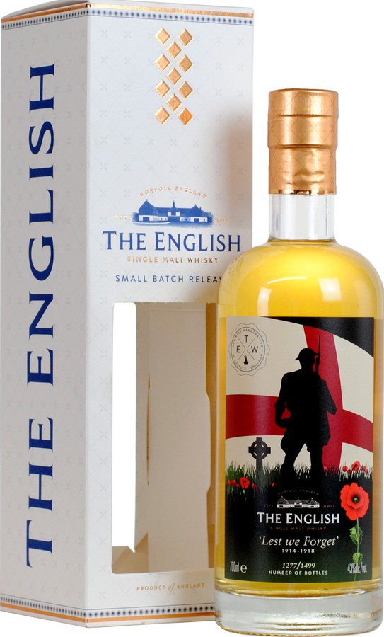 The English Whisky Lest We Forget Poppy Whisky 2019 oak 43% 700ml