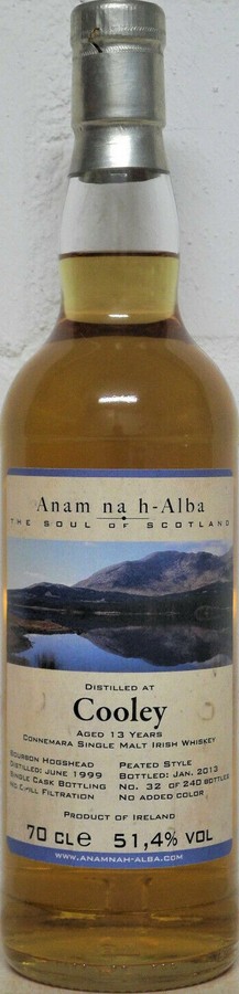 Cooley 1999 ANHA The Soul of Scotland Bourbon Barrel 51.4% 700ml
