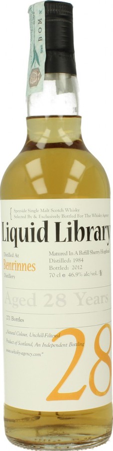 Benrinnes 1984 TWA Liquid Library Refill Sherry Hogshead 46.9% 700ml