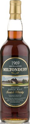 Miltonduff 1969 GM Rare Vintage Sherry Butt 43% 700ml
