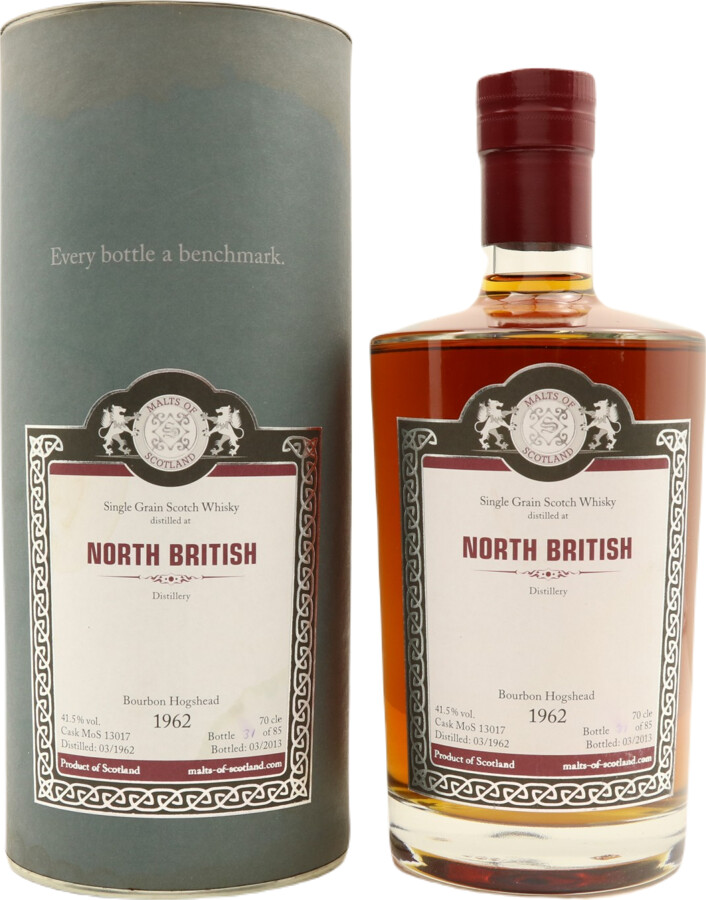 North British 1962 MoS Bourbon Hogshead 41.5% 700ml