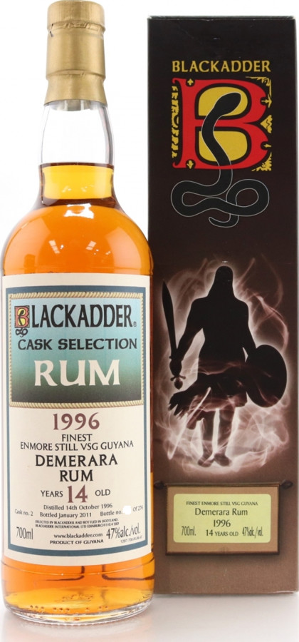 Blackadder 1996 Cask Selection Demerara Rum 14yo 47% 700ml