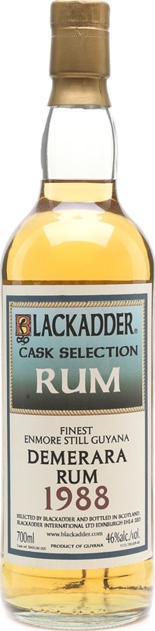 Blackadder 1988 Cask Selection Demerara Rum 27yo 46% 700ml