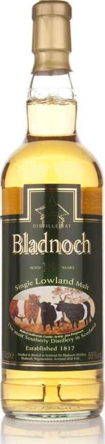 Bladnoch 18yo Beltie Label Bourbon Cask 55% 700ml