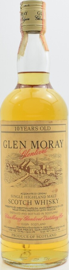 Glen Moray Glen Moray Glenlivet 10yo Importato da Gambarotta di Inga 40% 750ml