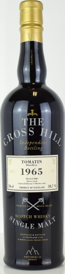 Tomatin 1965 JW The Cross Hill 41yo Sherry cask 50.7% 700ml