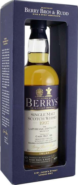 Laphroaig 1997 BR Berrys Best Islay #58 Charles Hofer SA 50.6% 700ml