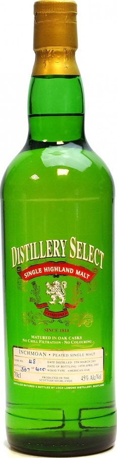 Inchmoan 2001 Distillery Select American Oak #48 45% 700ml