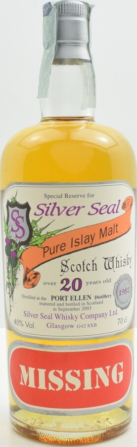 Port Ellen 1982 SS Missing 20yo Sherry Wood 50% 700ml