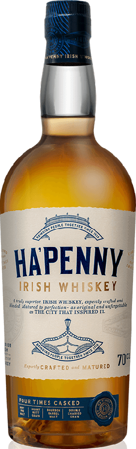 Ha'Penny Irish Whisky Four Times Casked 43% 700ml