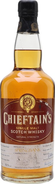 Springbank 1975 IM Chieftain's Choice Bourbon Barrel #1891 Schotse Dagen Ooidonk 50.5% 700ml