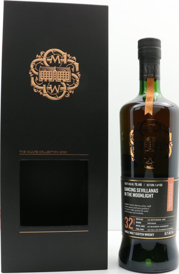 Mortlach 1987 SMWS 76.146 Dancing Sevillanas in the moonlight The Vaults Collection 2020 50.7% 700ml