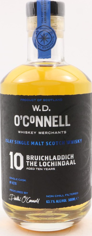 Lochindaal 10yo WDO Caledonian Series first-fill ex-Bourbon barrel #4278 63.1% 500ml