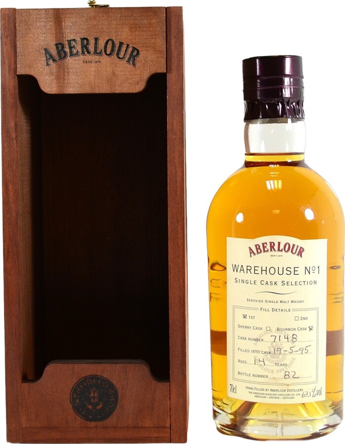 Aberlour 1995 Warehouse #1 Single Cask Selection 14yo 1st fill Bourbon cask #7148 63.1% 700ml