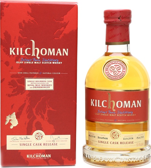 Kilchoman 2008 Single Cask for Royal Mile Whiskies 453/2008 60.4% 700ml