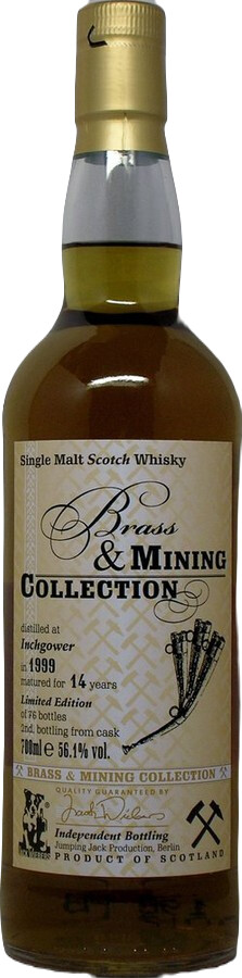 Inchgower 1999 JW Brass & Mining Collection The Whisky Fair Limburg 2014 56.1% 700ml