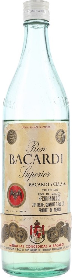 Bacardi Carta Blanca Superior 35% 750ml