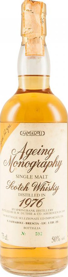Springbank 1976 Sa Ageing Monography 50% 750ml
