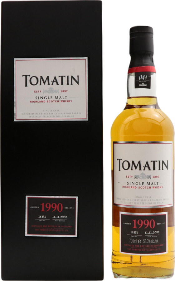 Tomatin 1990 Limited Release #7738 54% 700ml