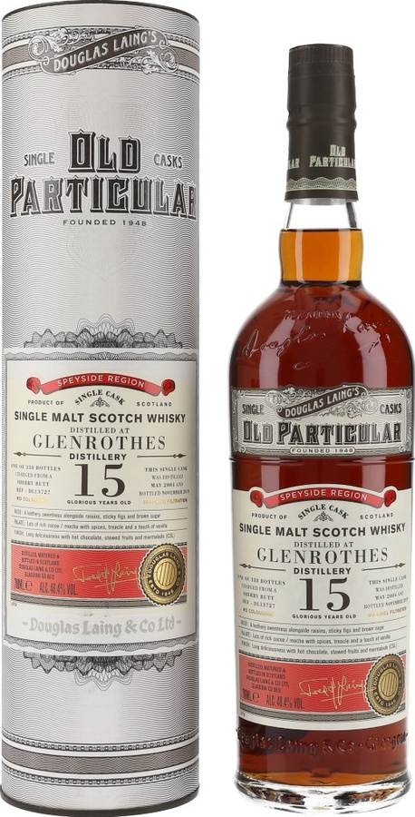 Glenrothes 2004 DL Old Particular Sherry Butt 48.4% 700ml