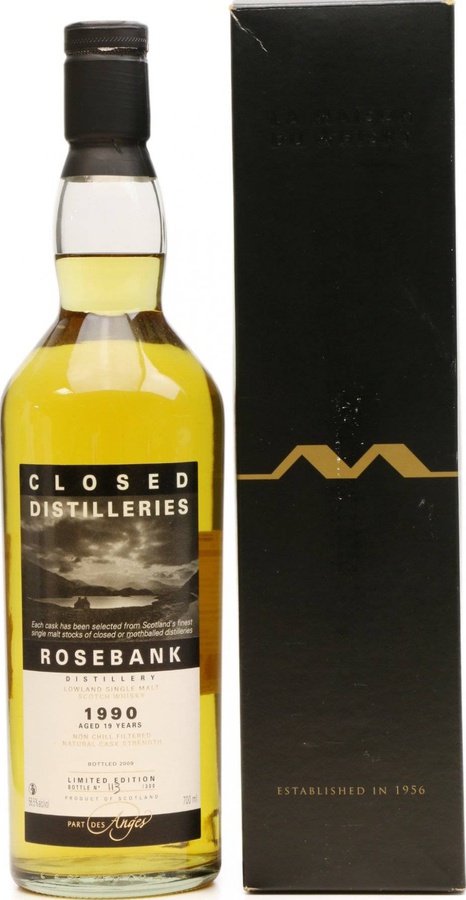 Rosebank 1990 PDA Closed Distilleries Bourbon Barrel 56.5% 700ml