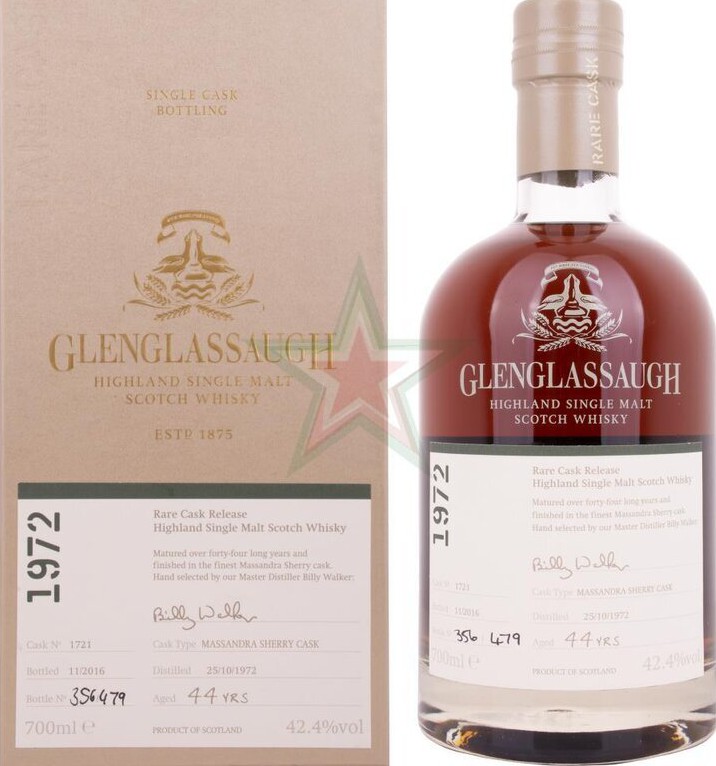 Glenglassaugh 1972 Rare Cask Release Batch 3 #1721 42.4% 700ml