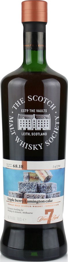 Blair Athol 2010 SMWS 68.18 Triple berry Lamington cake Re-charred Hogshead Whisky & Alement Melbourne Exclusive 58.3% 700ml