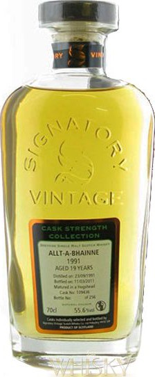 Allt-A-Bhainne 1991 SV Cask Strength Collection 90112 + 90115 54% 700ml