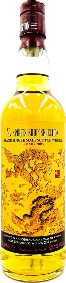 Ledaig 2005 Sb Spirits Shop Selection Bourbon Hogshead #900107 62.1% 700ml