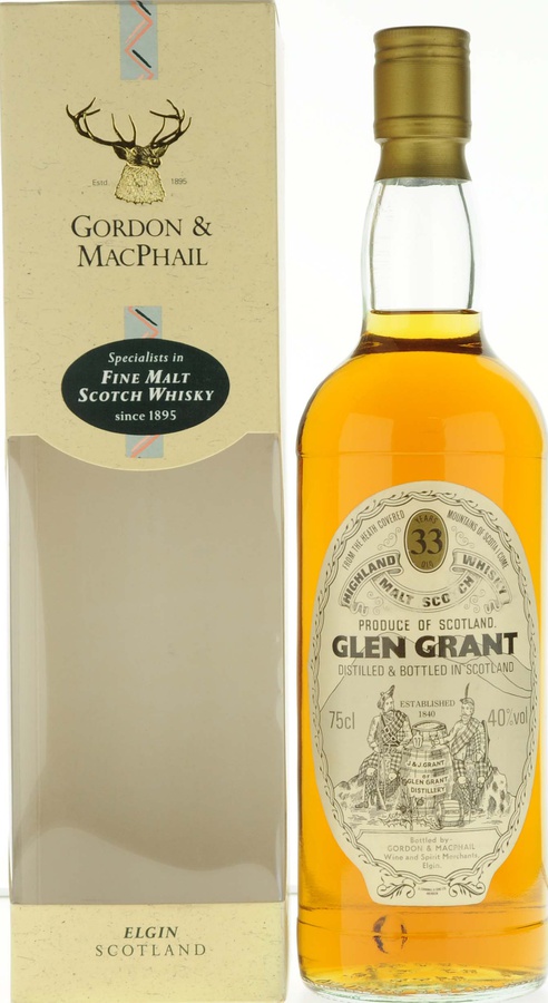 Glen Grant 33yo GM Licensed Bottling 40% 750ml