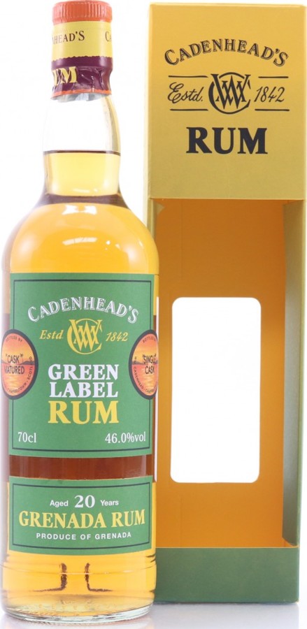Cadenhead's Green Label Grenada 20yo 46% 700ml