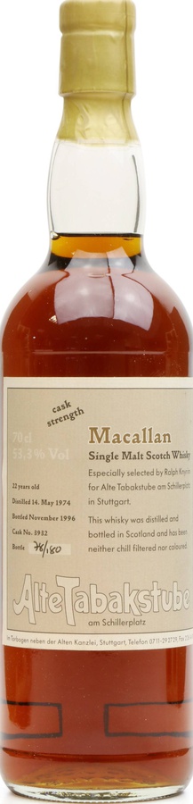 Macallan 1974 at #3932 53.3% 700ml