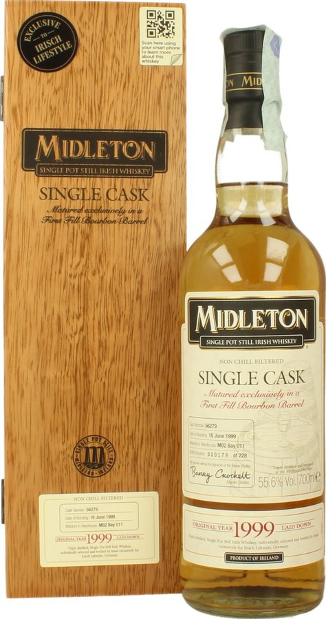 Midleton 1999 Single Cask 1st Fill Bourbon Barrel #56279 Irisch Lifestyle Exclusive 55.6% 700ml