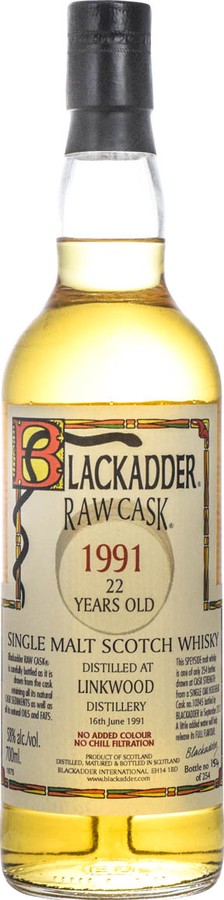 Linkwood 1991 BA Raw Cask Oak Hogshead #10345 58% 700ml