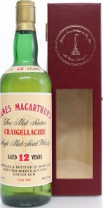Craigellachie 12yo JM Fine Malt Selection #468 65.5% 750ml