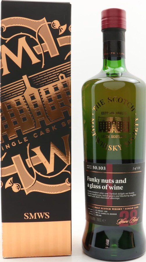 Bladnoch 1990 SMWS 50.103 Funky nuts and a glass of wine 2nd Fill Ex-Bourbon Barrel 57.7% 700ml