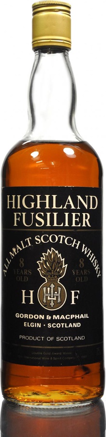 Highland Fusilier 8yo GM All Malt Scotch Whisky 40% 750ml