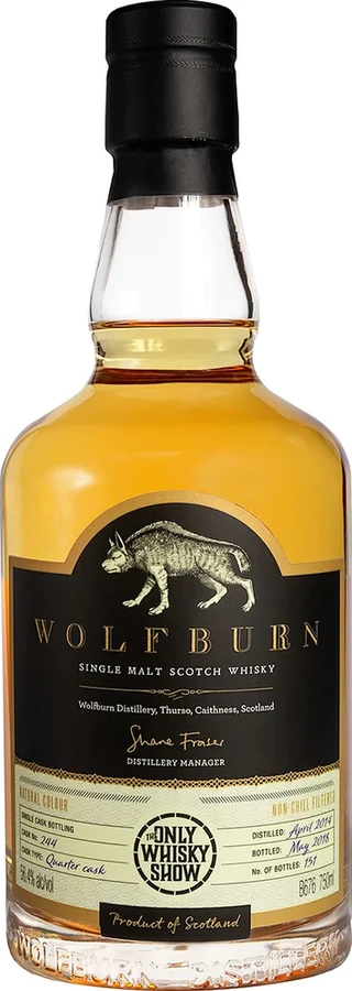 Wolfburn 2014 The Only Whisky Show Quarter Cask #244 56.4% 750ml
