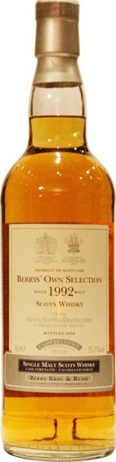 Glen Scotia 1992 BR Berrys Own Selection Sherry Casks 220 & 234 55.7% 700ml