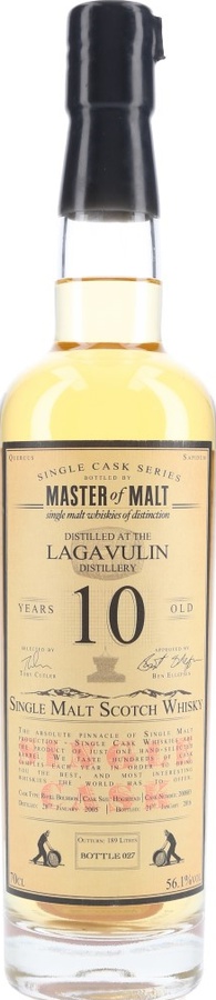 Lagavulin 2005 MoM Single Cask Series Refill Bourbon Hogshead #200803 56.1% 700ml
