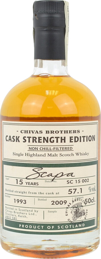 Scapa 1993 Chivas Brothers Cask Strength Edition 15yo 57.1% 500ml
