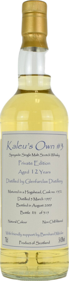 Glenfarclas 1997 AcL Kaleu's Own #3 Private Edition #1372 54.8% 700ml