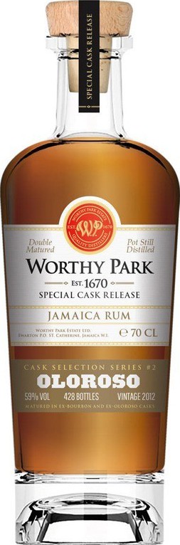 Worthy Park 2012 Oloroso Jamaica Rum Special Selection Series #2 5yo 59% 700ml