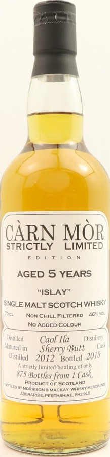 Caol Ila 2012 MMcK Carn Mor Strictly Limited Edition Sherry Butt 46% 700ml