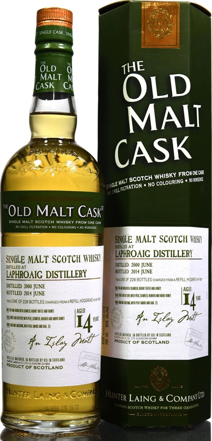 Laphroaig 2000 HL The Old Malt Cask Refill Bourbon Barrel 50% 700ml