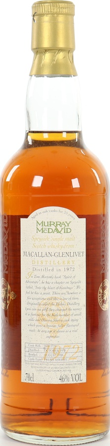 Macallan 1972 MM Fresh Sherry 46% 700ml