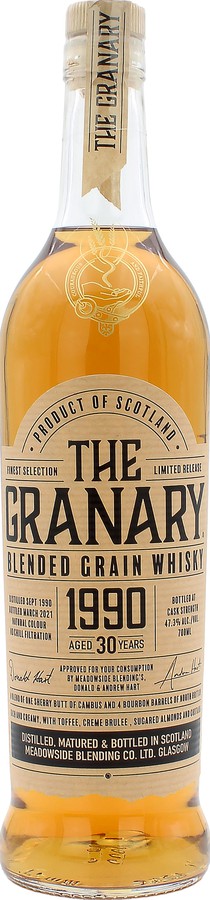 The Granary 1990 MBl Blended Grain Whisky 47.3% 700ml