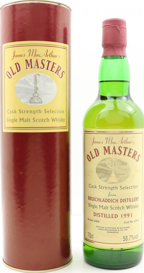Bruichladdich 1991 JM Old Masters Cask Strength Selection #2295 58.7% 700ml