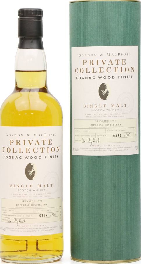 Imperial 1991 GM Private Collection Cognac Wood Finish 40% 700ml