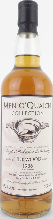 Linkwood 1986 DT Men O'Quaich Collection Sherry Octave Finish #764563 47.2% 700ml